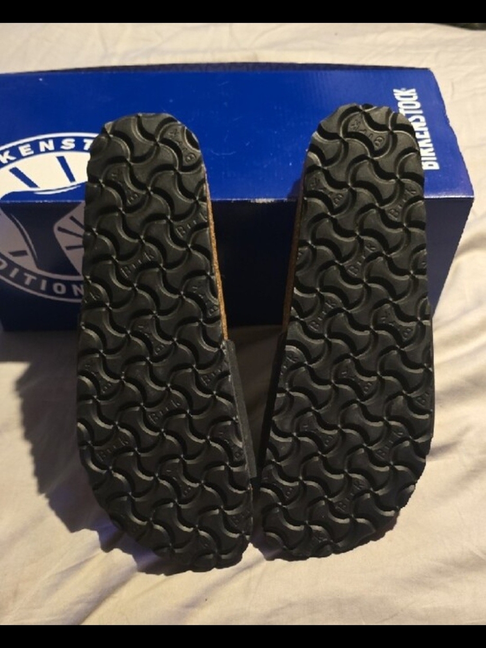 Birkenstock Black Single-Band Suede Slide Sandals - Picture 3 of 4